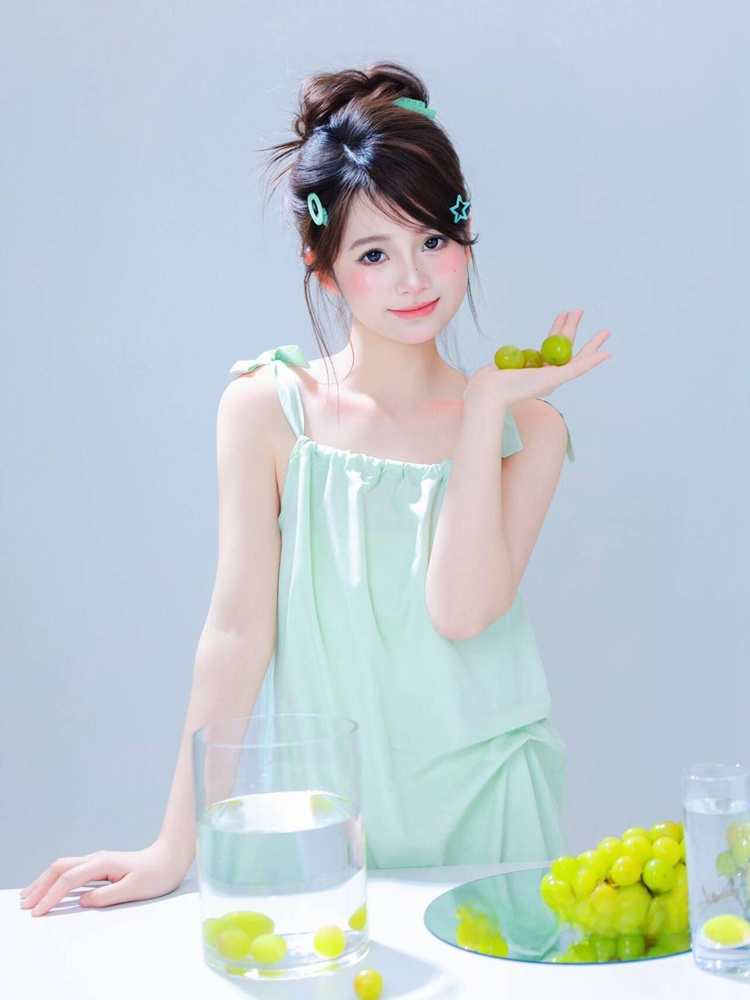 Summer Clothing For Girls - 新しい夏の写真韓国風甘いかわいい透明感ガールパーソナルポートレートアート写真服女性のファッション