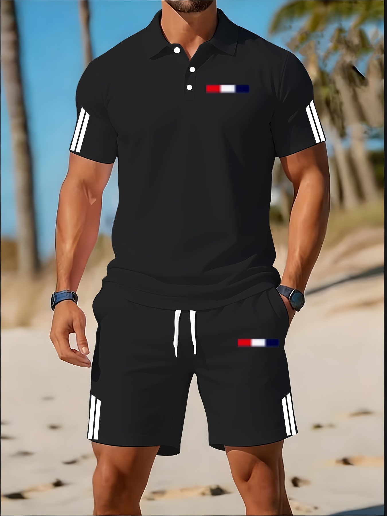 Summer Clothing Design - 2026年夏メンズポロシャツセット - 3Dプリントデザイン、通気性、軽量、快適、ファッショナブルなアウトドアメンズウェア