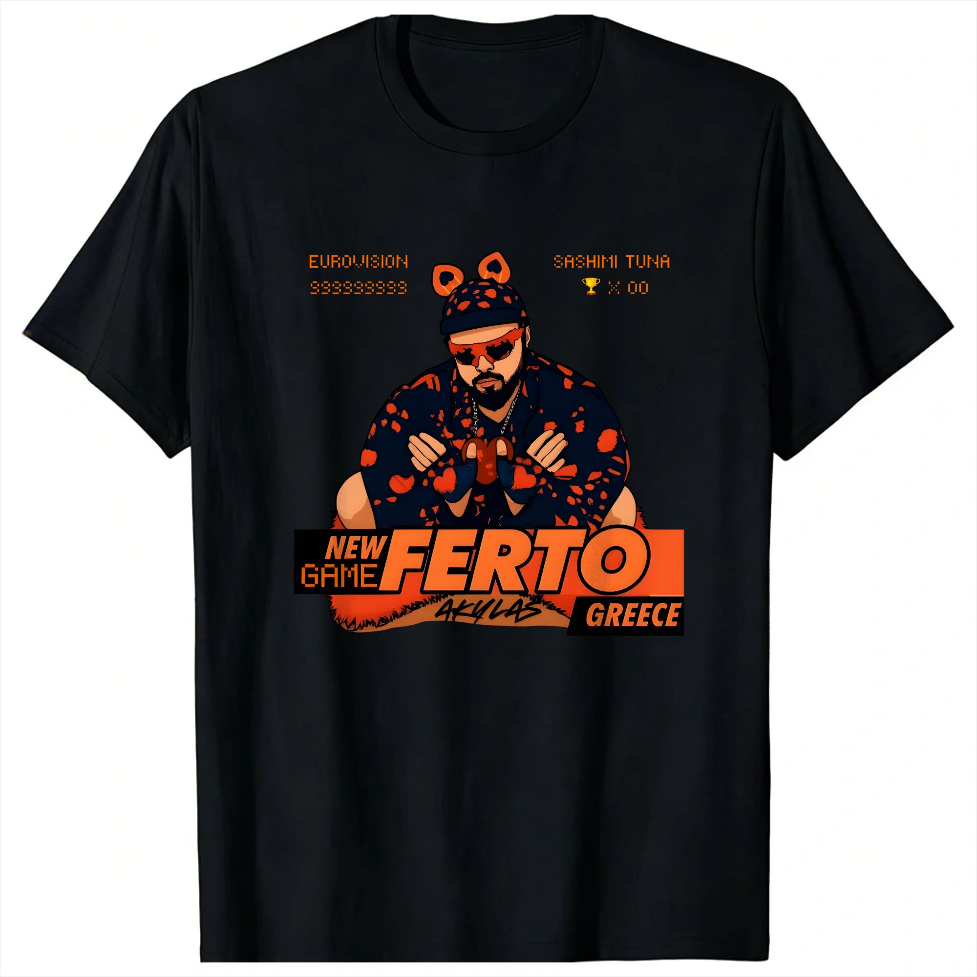 Summer Clothing For Greece - Akylas Ferto ギリシャユーロビジョン 2026 T シャツ半袖