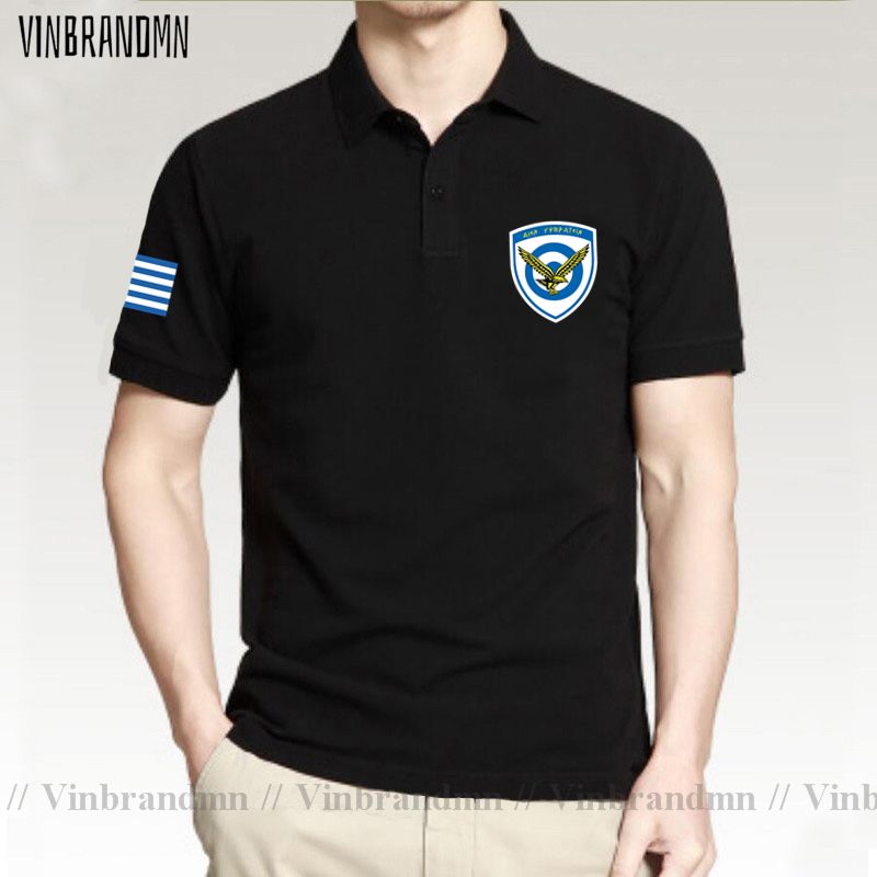 Summer Clothing For Greece - 軍隊ギリシャギリシャ GRC GR 軍空気プリントメンズポロシャツブランド服 2021 半袖クール夏ポロシャツ