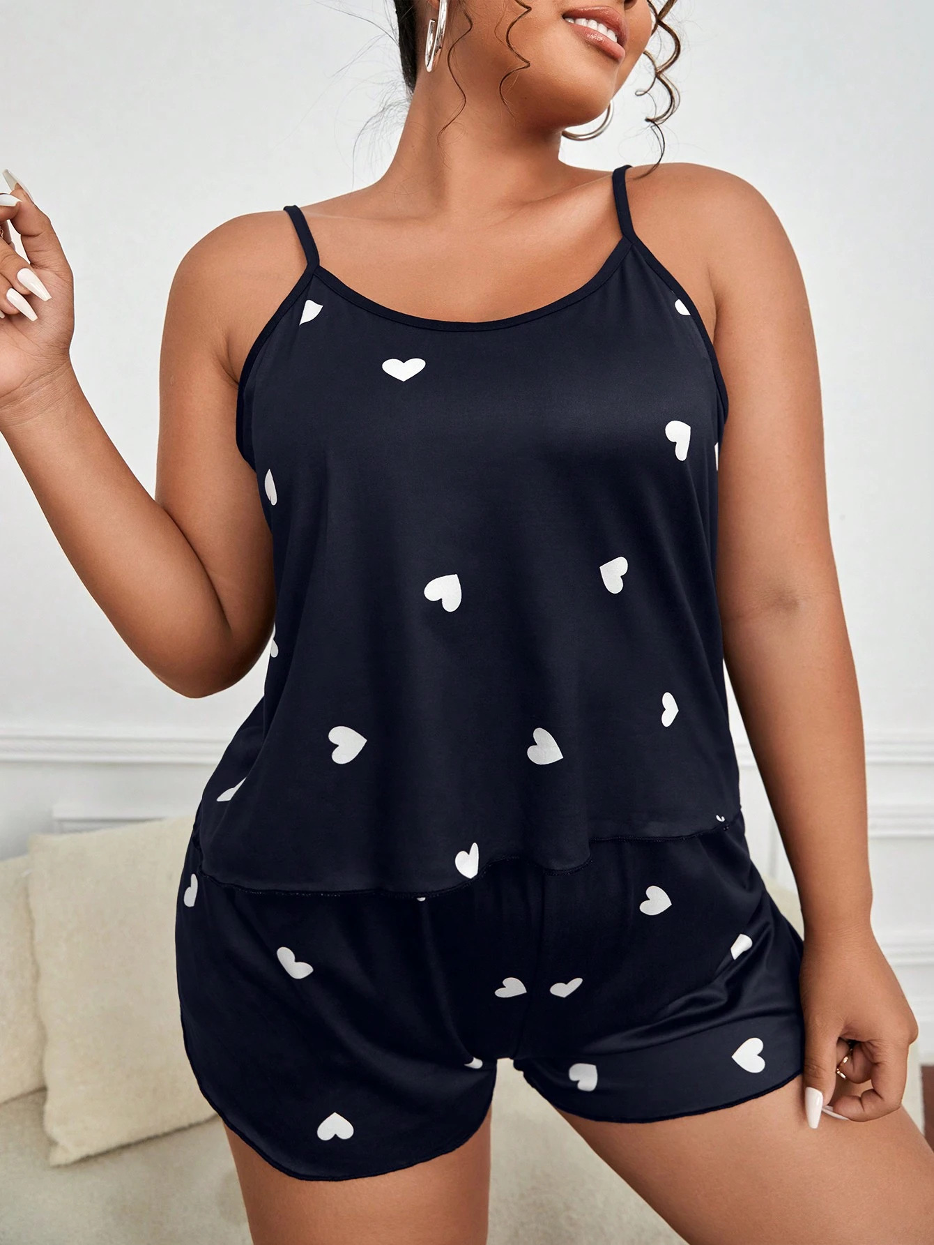 Summer Clothing Plus Size - 2 ピースパジャマセット女性用パジャマクロップトップ + ショーツスーツ女性ルーズラウンジウェアホーム服プラスサイズ 5XL