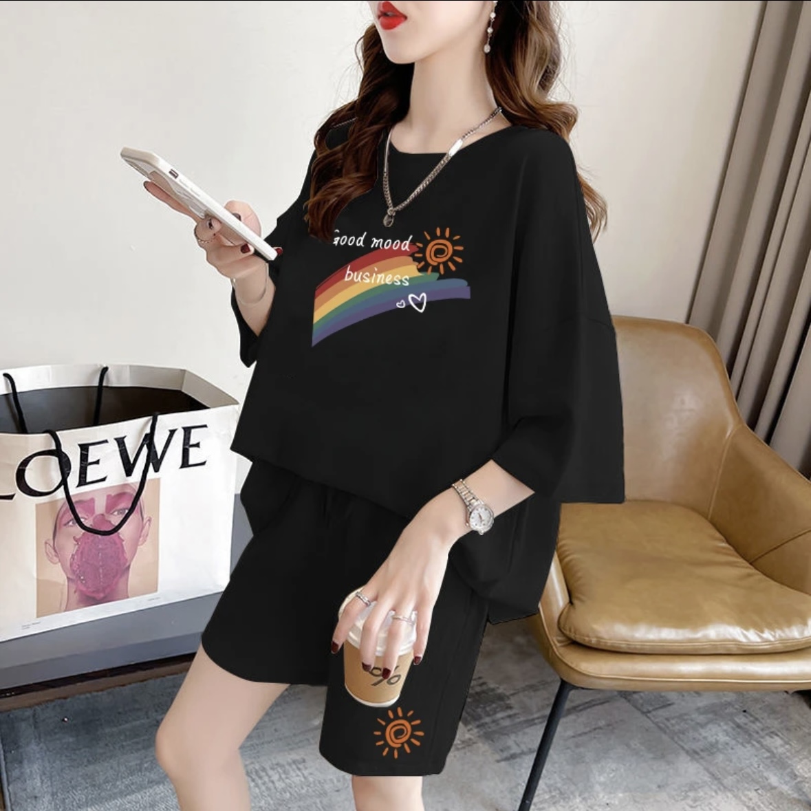 Summer Clothing - ファッションレディースサマーショートパンツセット、スポーツウェア、オーバーサイズ半袖Tシャツ、2ピースセット、スポーツウェア、レディースカジュアルウェア