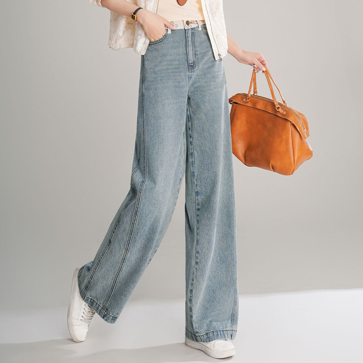 LOUISYAO レトロコントラストカラーデニムパンツ 20 - Summer Clothing Reviews のレビューと価格
