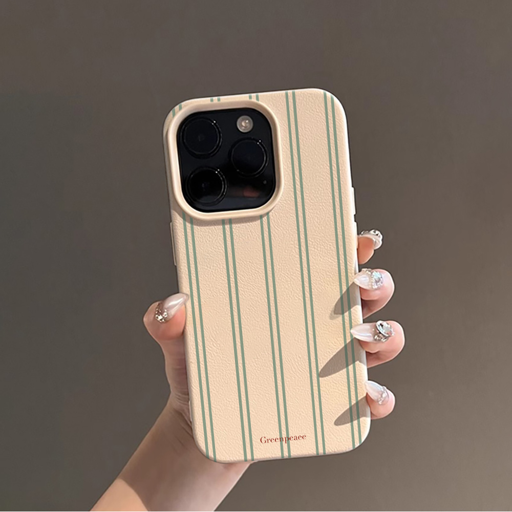 ピンクのストライプ柄プリントの夏用スマホケース iPhone - Summer Closet のレビューと価格