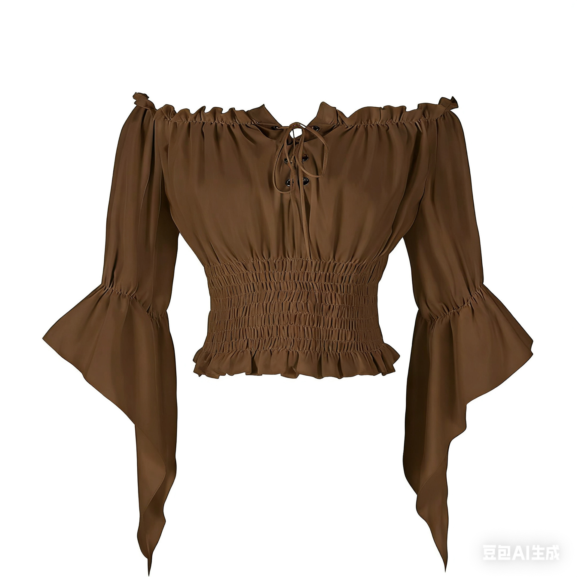 ルネサンス中世貴族風衣装女性ヴィンテージブラウスレトロスチー - Off Shoulder Blouse のレビューと価格