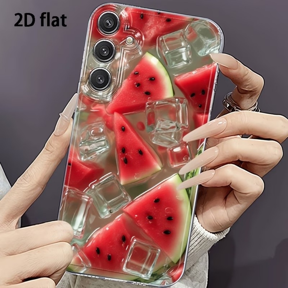 夏の氷のようなスイカ柄TPUスマホケース Samsung G - Summer Closet のレビューと価格