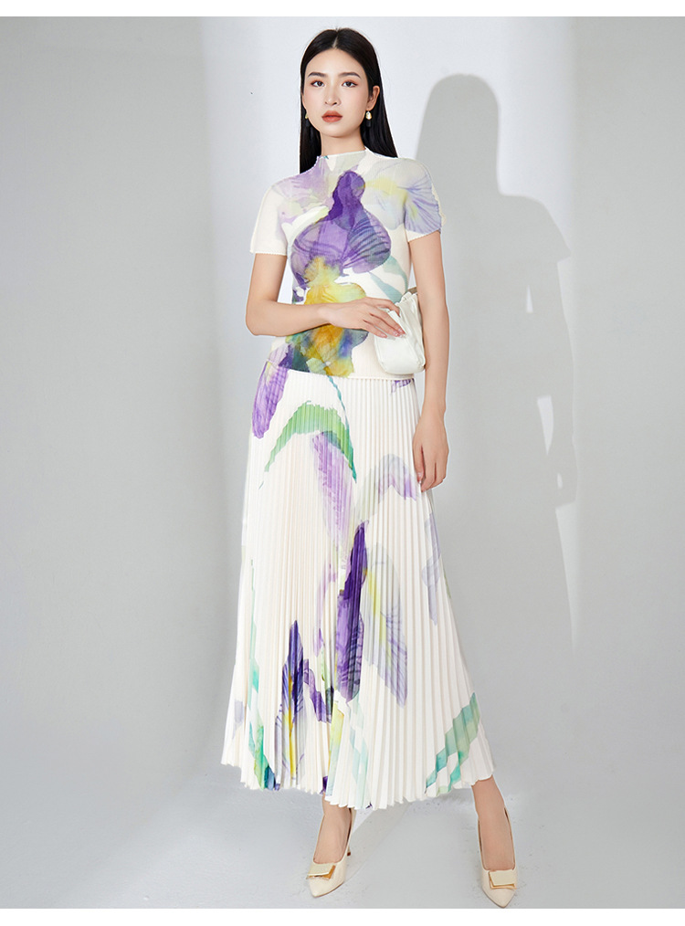 婦人服工場、高品質プリーツTシャツとスカートのセット、ツーピ - Quality Summer Clothing For Women のレビューと価格