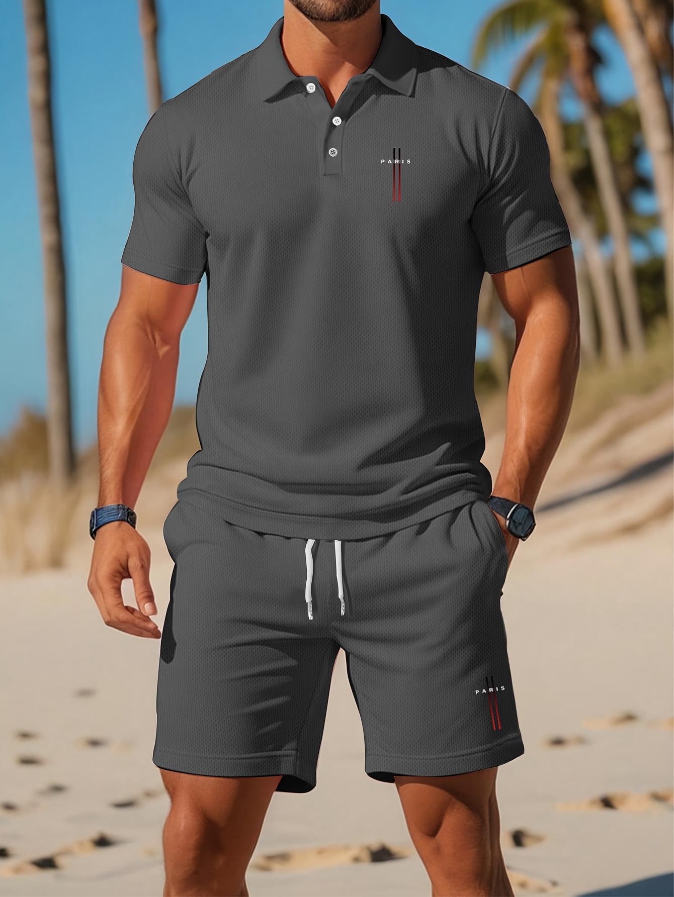 2026年夏メンズポロシャツセット - 3Dプリントデザイン - Summer Clothing Design のレビューと価格