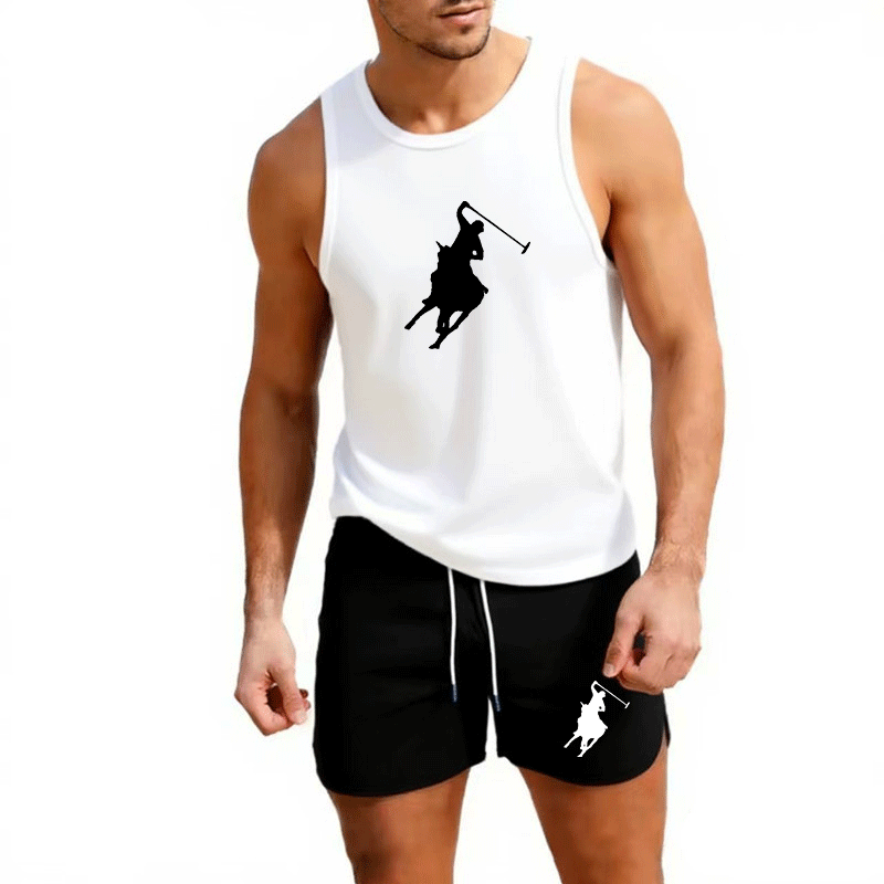 ヨーロッパメンズサマーベスト＆ショーツセット 2ピース アウ - Summer Clothing のレビューと価格