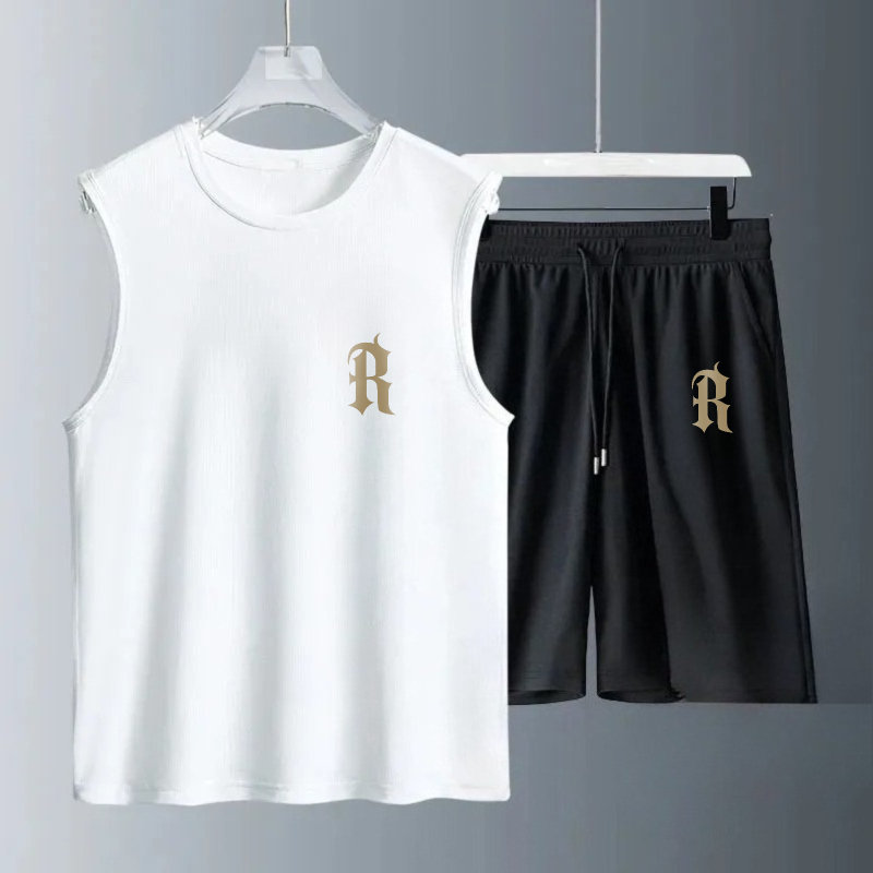 メンズタンクトップセット 2026年夏 速乾性ビーチ・海辺ウ - Summer Clothing のレビューと価格