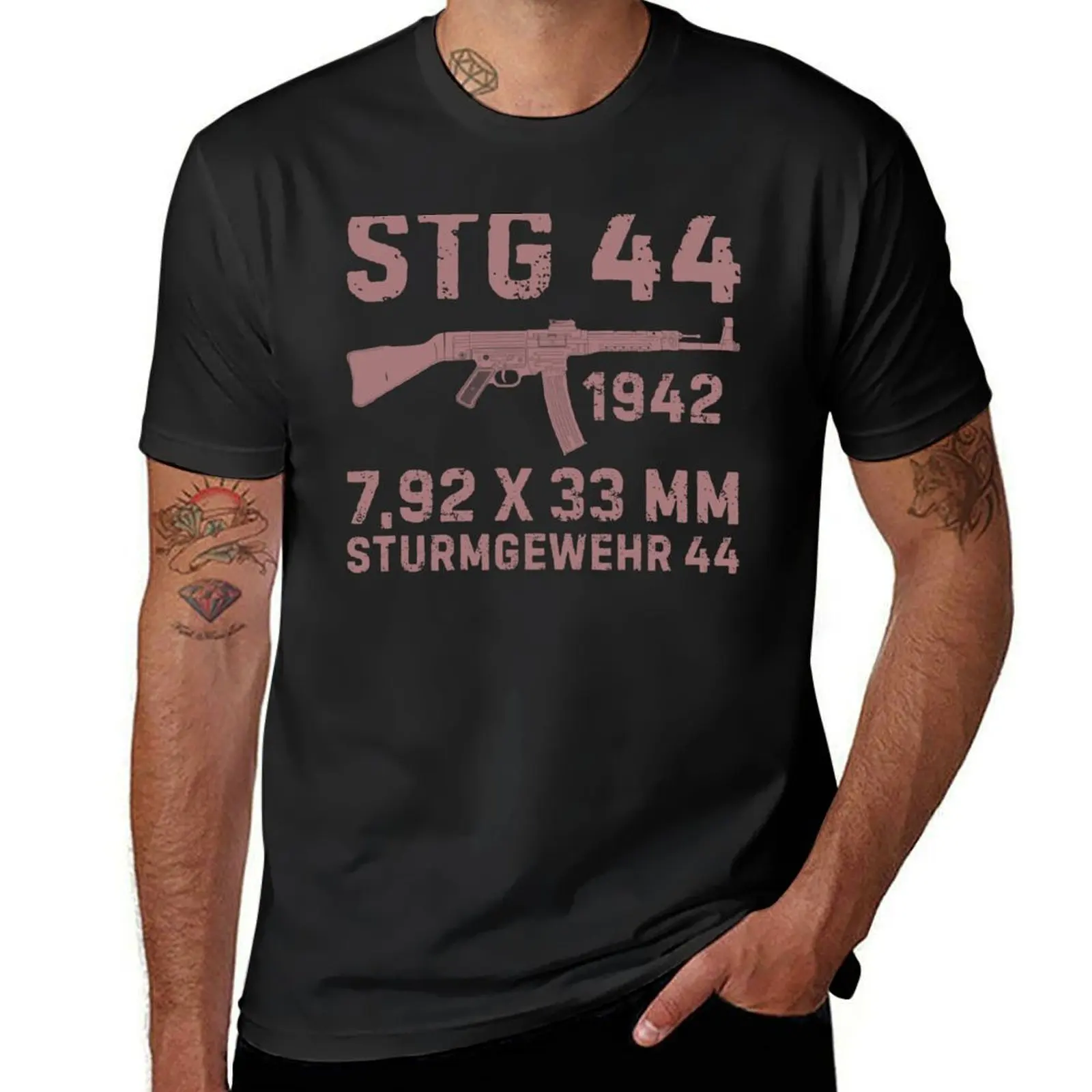 男性用ストライクライフルシャツ,STG 44,必須銃,ブルー - Summer Clothing Essentials Men のレビューと価格