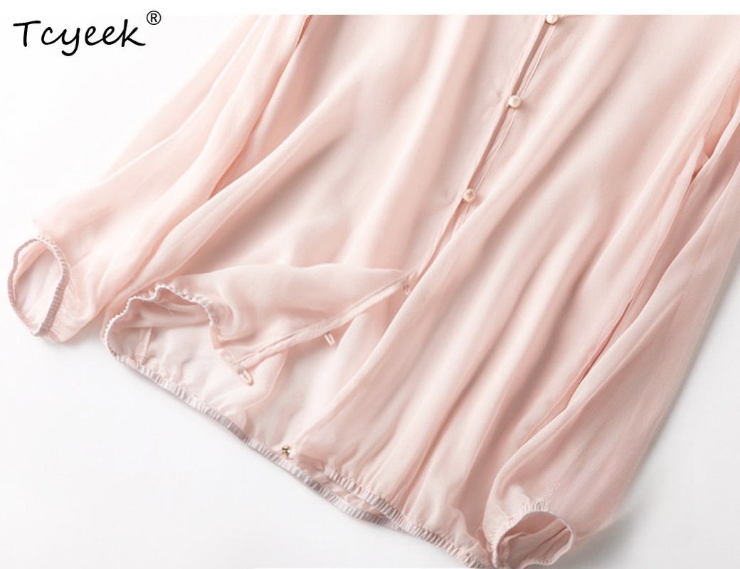 Tcyeek 100% 本物の桑シルク女性トップス 2026 - Summer Clothing のレビューと価格