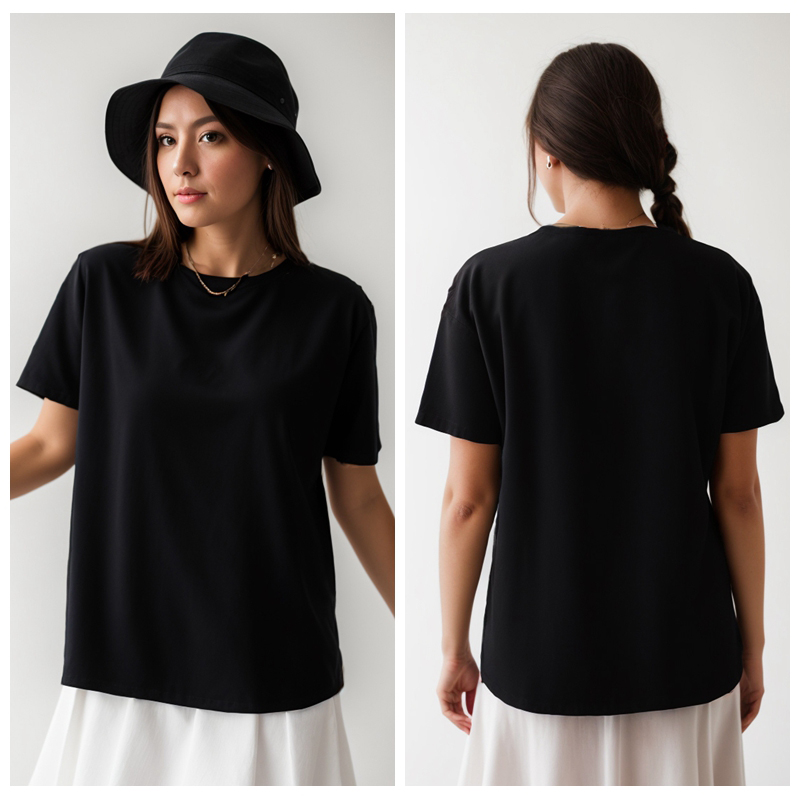 綿プラスサイズ半袖トップスヘビーTシャツY2kカジュアル快適 - Quality Summer Clothing For Women のレビューと価格
