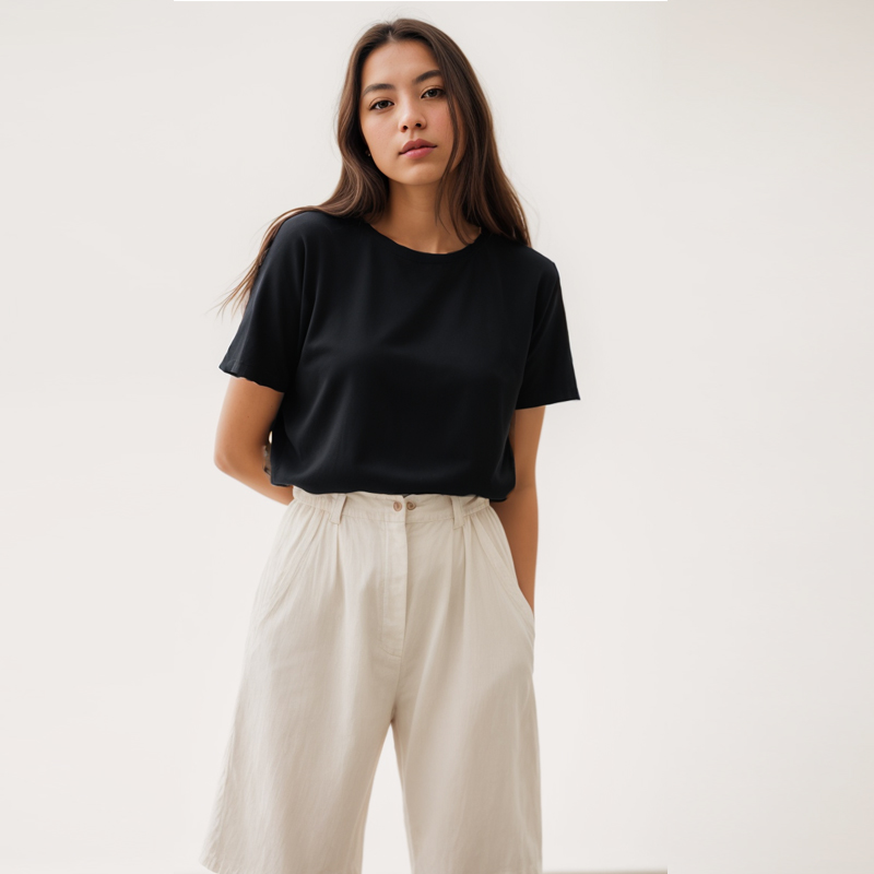 綿プラスサイズ半袖トップスヘビーTシャツY2kカジュアル快適 - Quality Summer Clothing For Women のレビューと価格