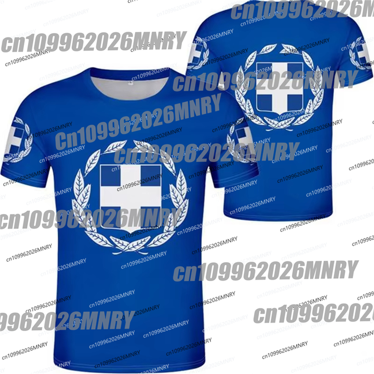 ヘラスタトム ギリシャエンブレム グラフィックTシャツ メン - Summer Clothing For Greece のレビューと価格