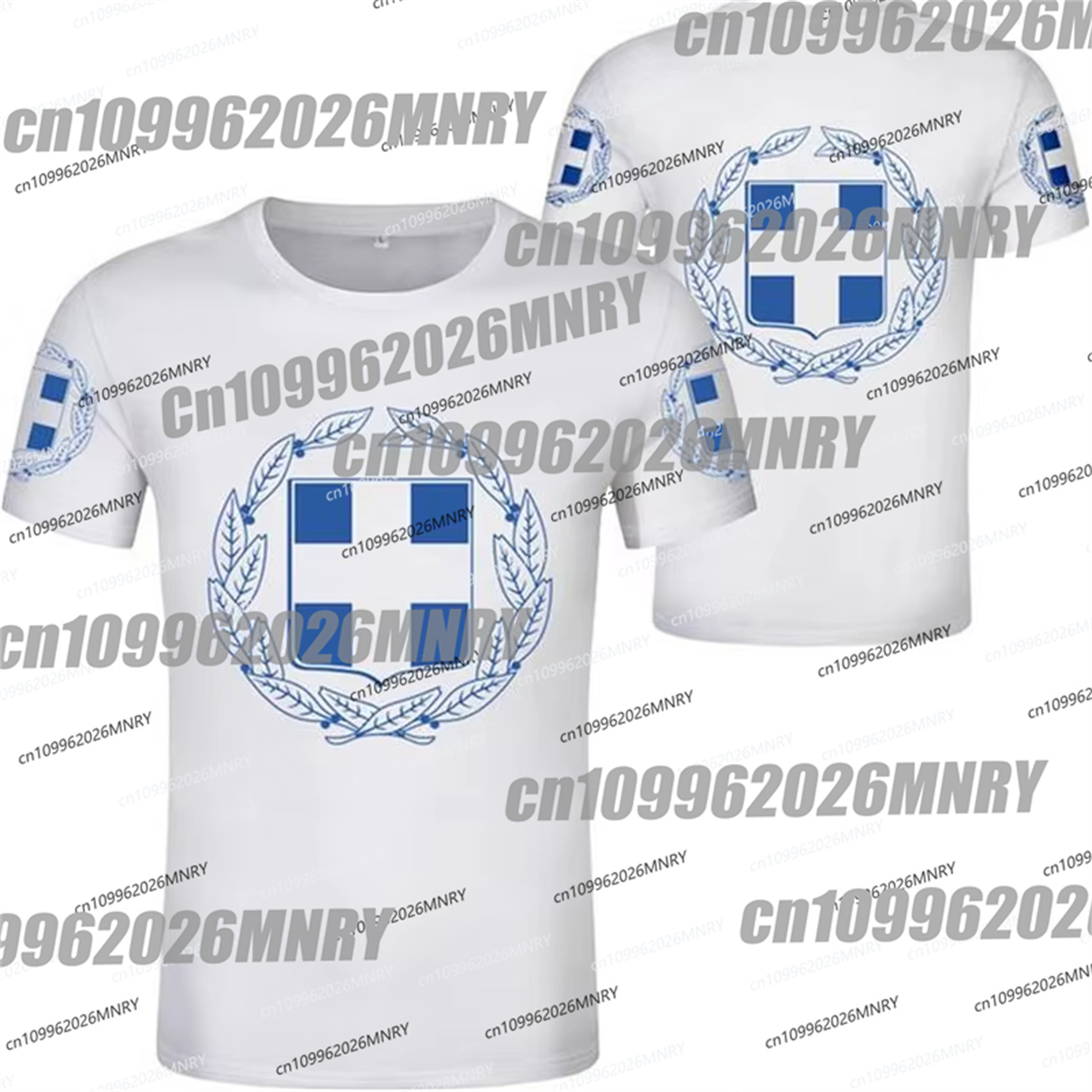 ヘラスタトム ギリシャエンブレム グラフィックTシャツ メン - Summer Clothing For Greece のレビューと価格