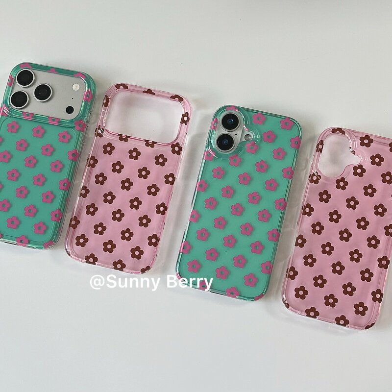 韓国風の夏らしいカラフルな花柄のiPhoneケース iPho - Summer Closet のレビューと価格