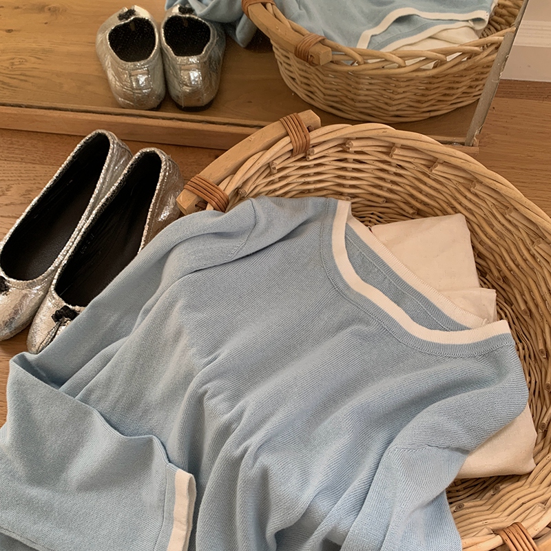 100%コットン製 レディース Oネック カラーブロック 長 - Summer Clothing のレビューと価格