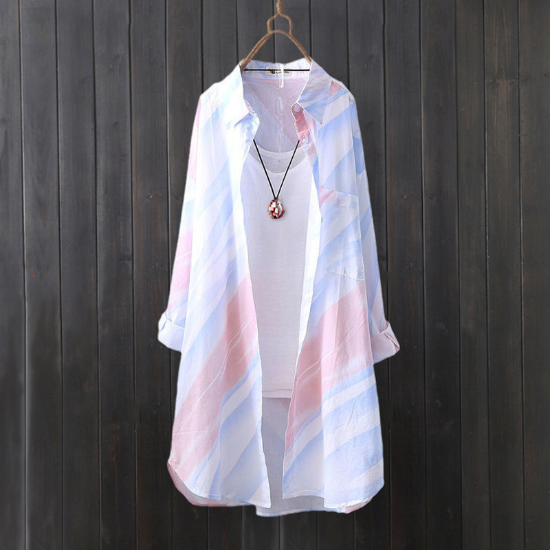 シフォンシャツ女性の夏用ミッドレングストップスプリント保護服 - Summer Clothing Design のレビューと価格
