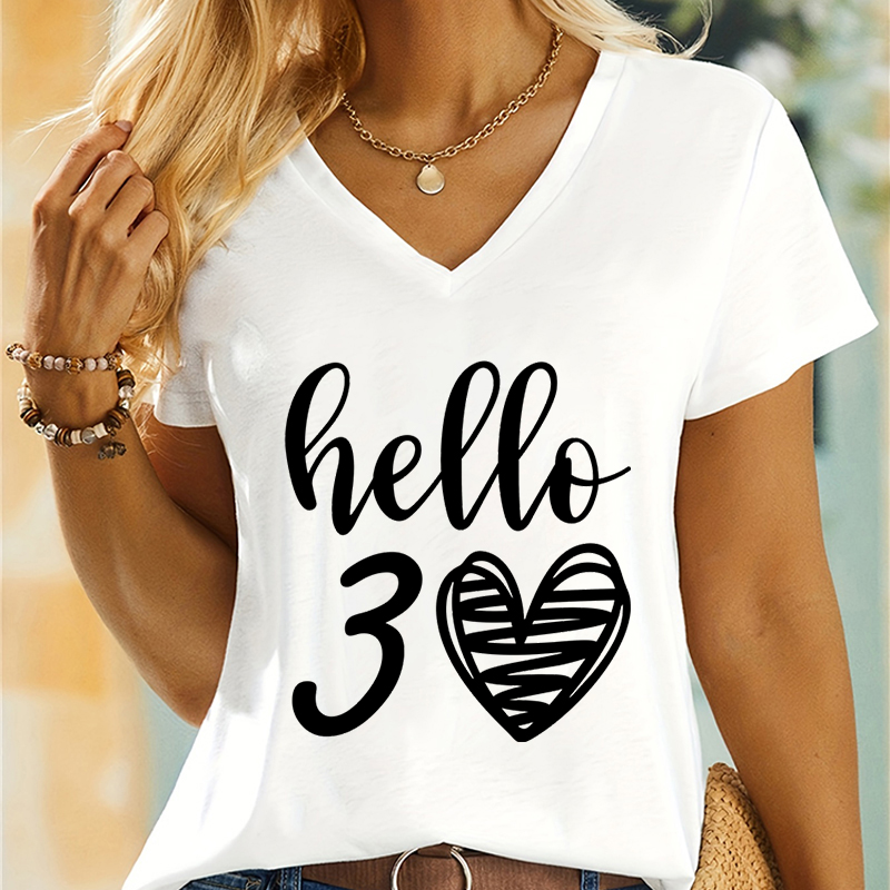 女性のためのクラシックなグラフィックTシャツ,誕生日プレゼン - Summer Clothing Essentials Women のレビューと価格