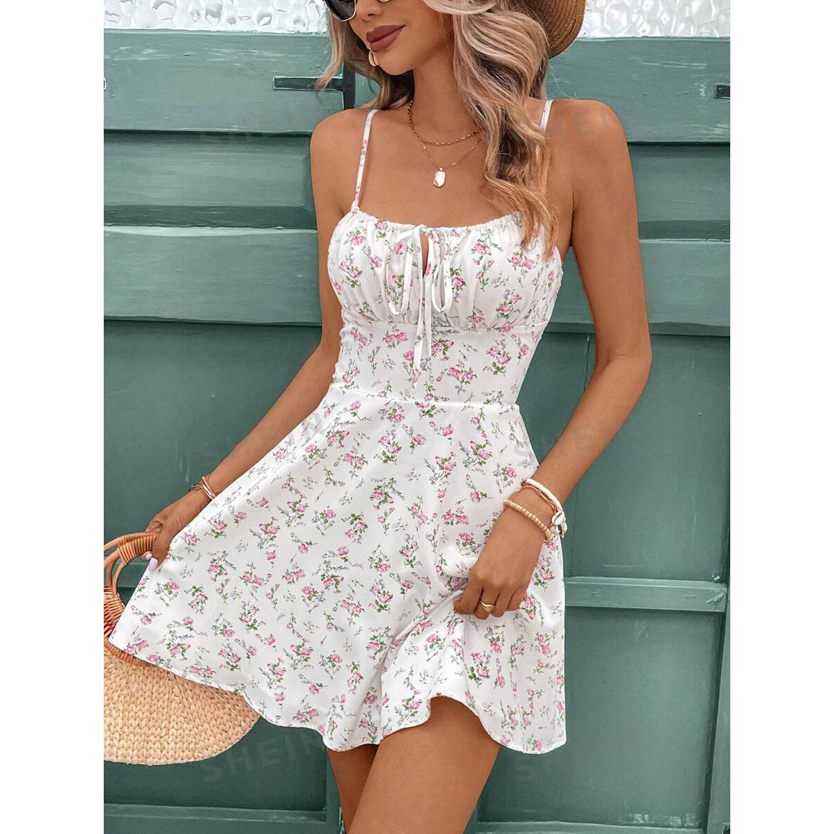 女性用衣料品 女性用ドレス フレンチフローラルプリント スパ - Summer Clothing Must Haves のレビューと価格