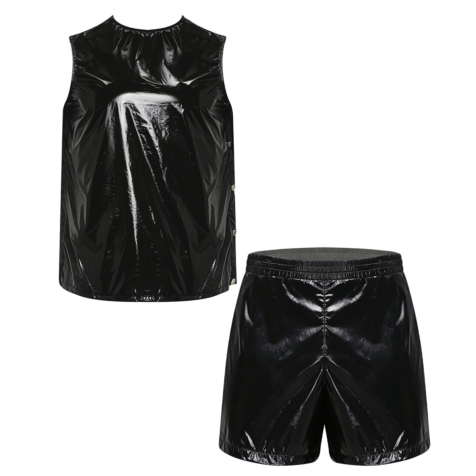 メンズ防水汗止めトラックスーツタンクトップとサイドボタン付き - Summer Clothing のレビューと価格