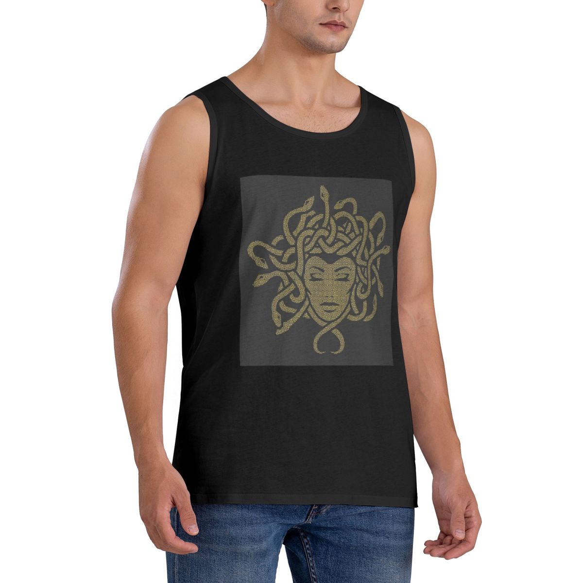 綿 100% 古代ギリシャメデューサゴルゴンヴィンテージスタ - Summer Clothing For Greece のレビューと価格