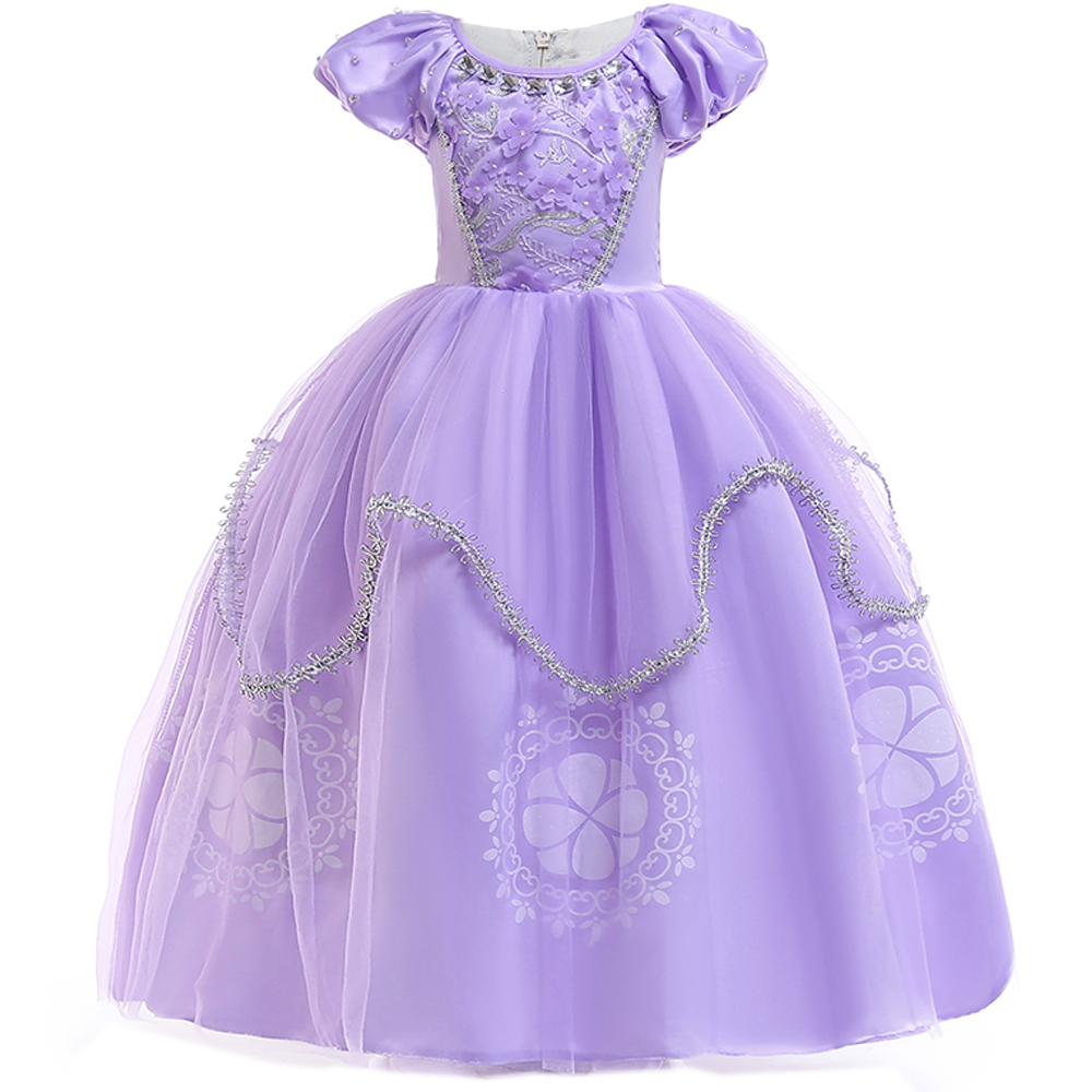 夏ソフィー女の子ドレス子供の日のパフォーマンス誕生日プリンセ - Summer Clothing For Kids Girls のレビューと価格