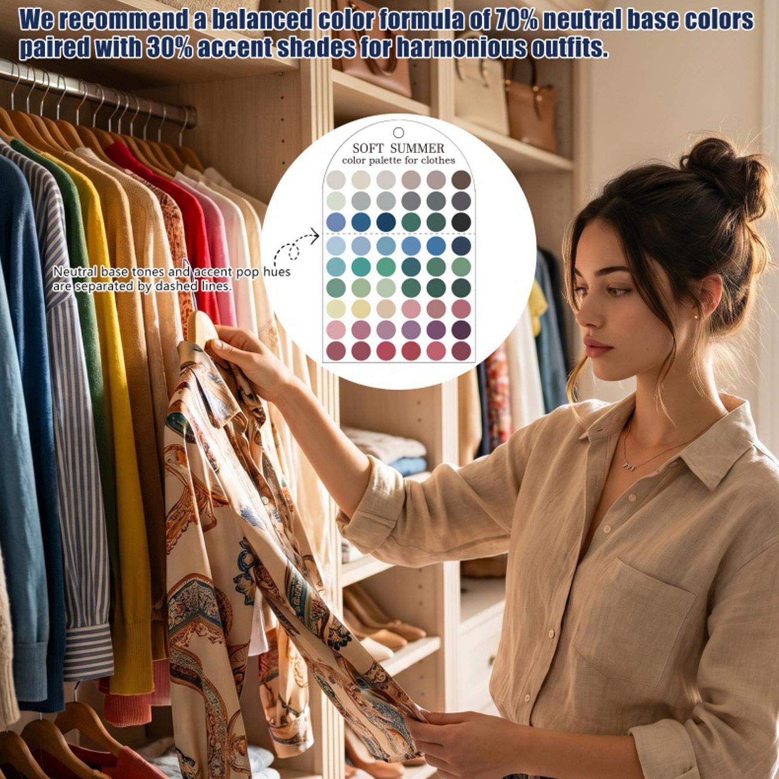 ソフトな夏のカラーパレットカード 2枚セット アクリル製 シ - Summer Clothing Guide のレビューと価格