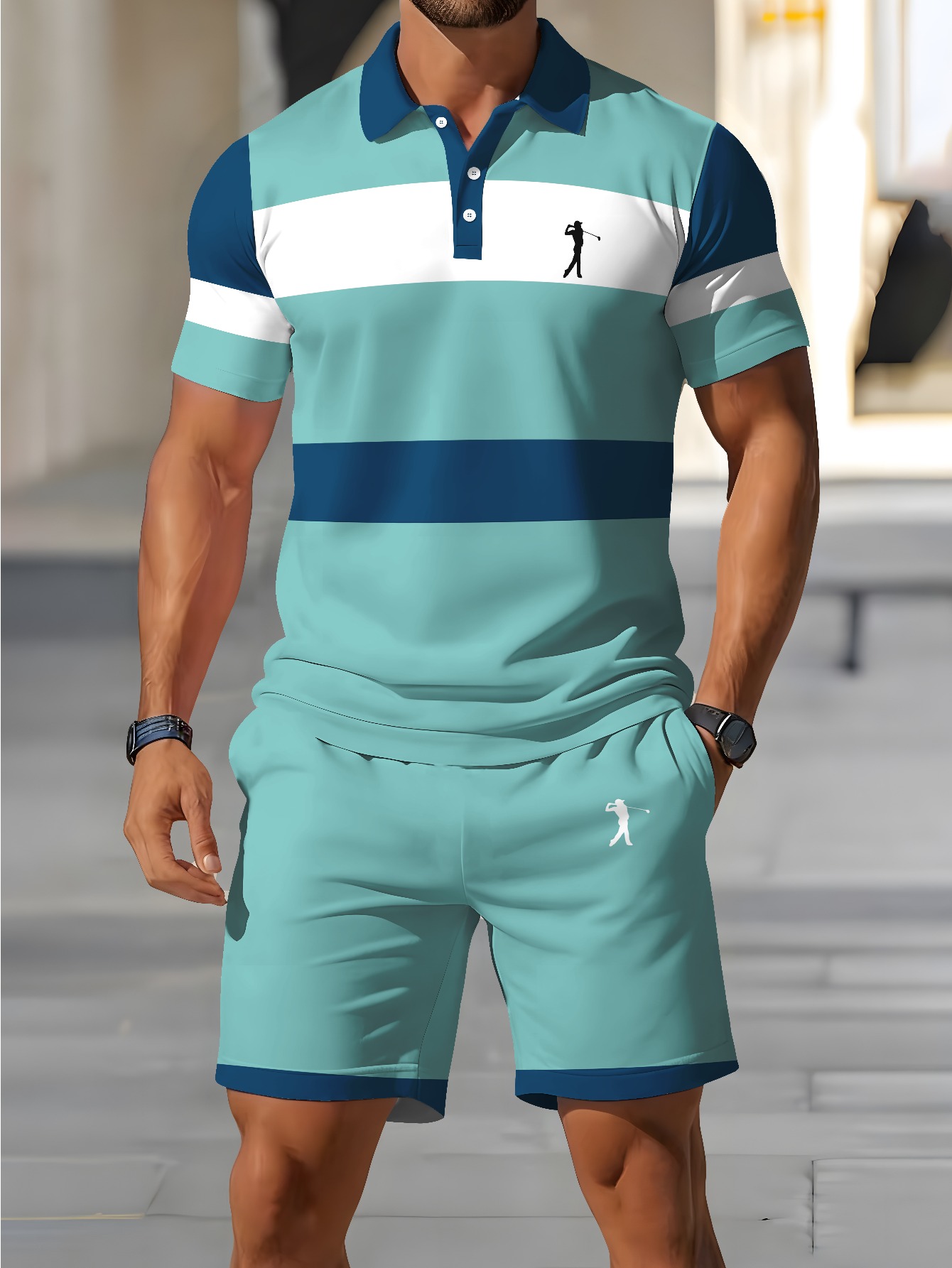 2026年夏メンズポロシャツセット - 3Dプリントデザイン - Summer Clothing Design のレビューと価格