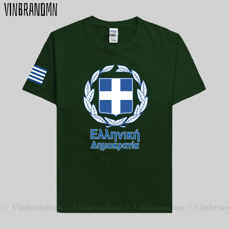メンズグリーンチームコットンTシャツ,メンズジャージ,グルー - Summer Clothing For Greece のレビューと価格