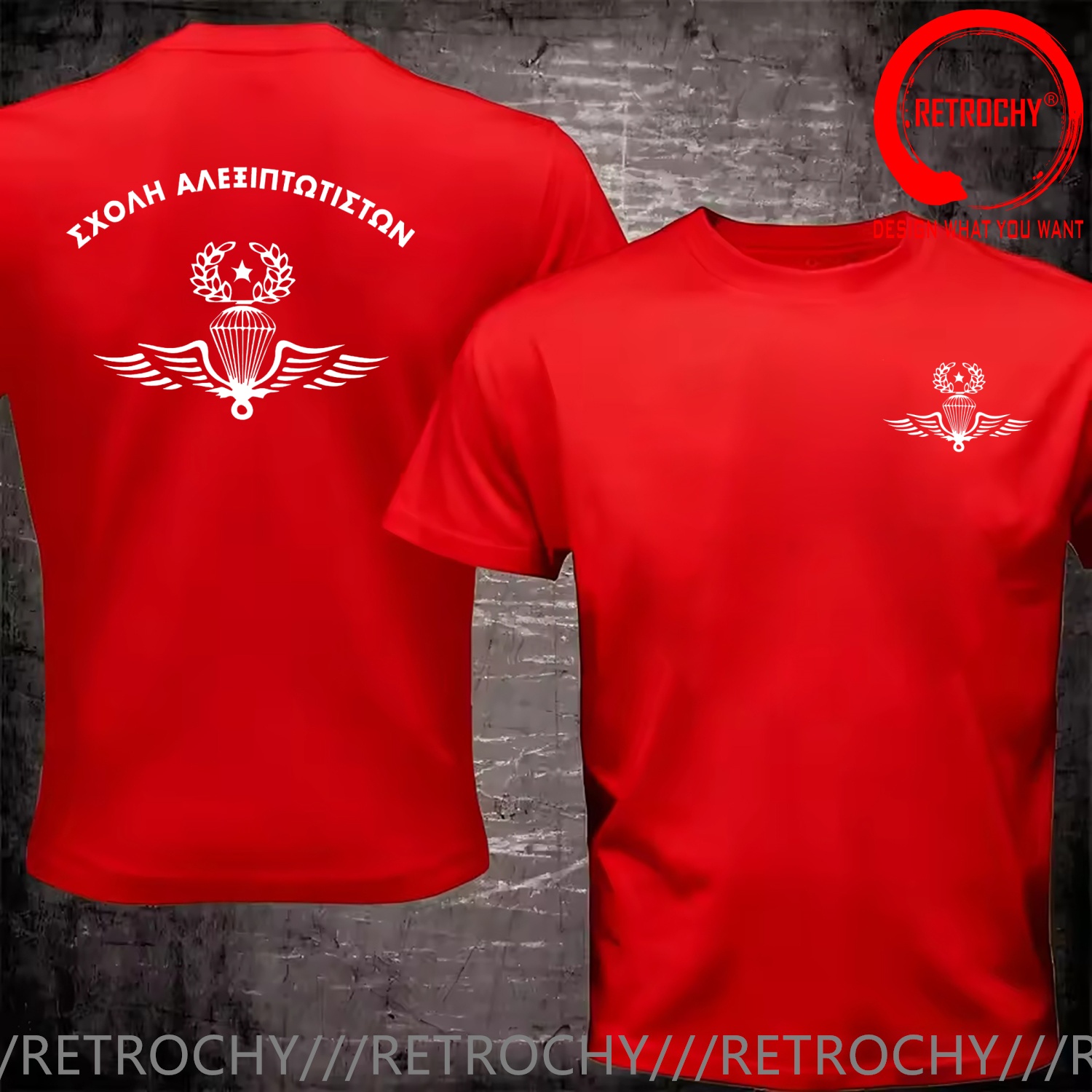 面白いデザインギリシャギリシャ軍アパレル空挺部隊特殊部隊シャ - Summer Clothing For Greece のレビューと価格